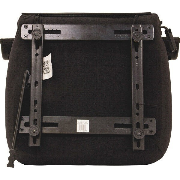 Premium High-Back Black Vinyl Seat w/ Armrests, Lumbar Support & Slide Rails