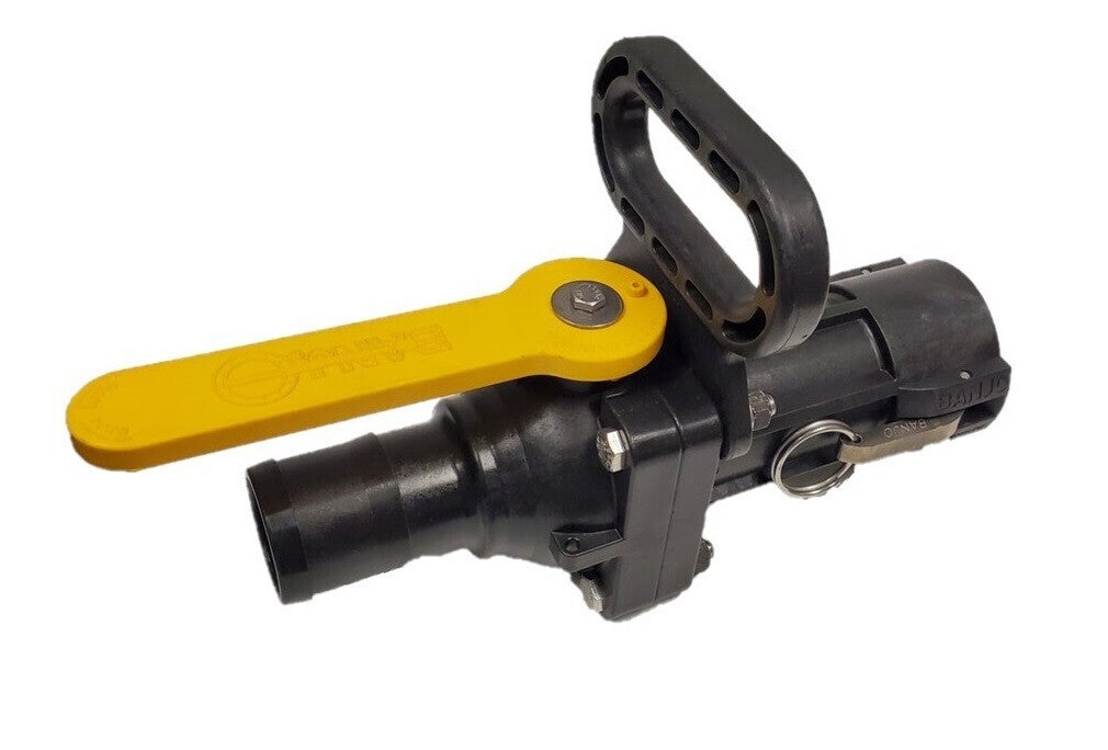 Banjo 2" Poly Full Port Ball Valve Easy-Fill with Carry Handle VSBHB205FP