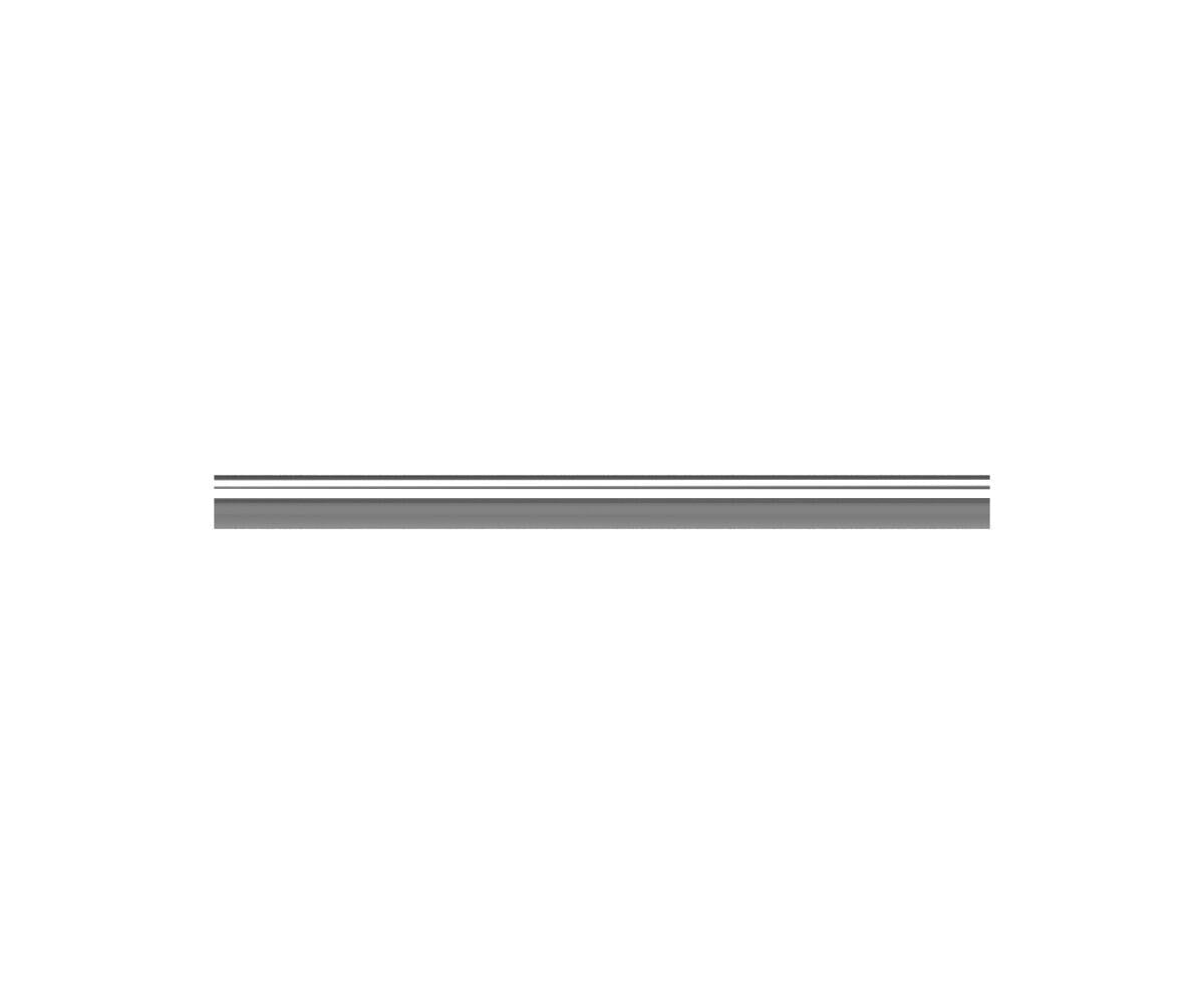 Weasler 59-1/16" x 39.5 MM x 4.5 MM Wall Lemon Shaped Inner Profile Tubing