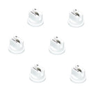 Pack of 6 - TeeJet Extended Range Flat Spray Tips 110° White 0.8 GPM @ 40 PSI