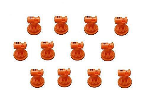 Pack of 12 - TeeJet Wide Angle Flat Spray Tips Orange 110° Polymer Visiflo
