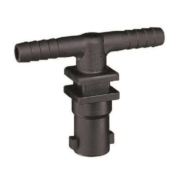 Quick Nozzle Body Elbow Double Hose Barb For 3/8" ID Hose 125 Max PSI