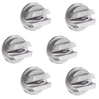 Pack of 6 - TeeJet SS Off-Center Flat Fan Spray Tip Rated 0.80 GPM @ 40 PSI