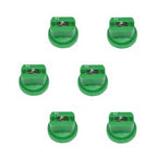 Pack of 6 - TeeJet Drift Guard Flat Spray Tips Green 80° Polymer w/ SS Insert