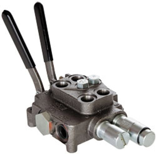 Cross Hydraulic Valve Double Spool Directional Control Mono-block 3-Position