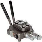 Cross Hydraulic Valve Double Spool Directional Control Mono-block 3-Position