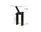 Tail Wheel Assembly Fits 1.5" Shank x 15-3/8" Tire OD x 4.25 Usable Shaft Length