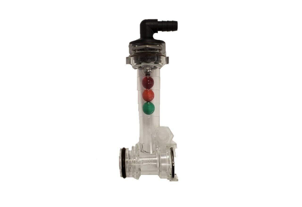Wilger Add On Flow Indicator w/ 3/8" 90° Outlets & 3/4" Straight Inlet 20460 3/8