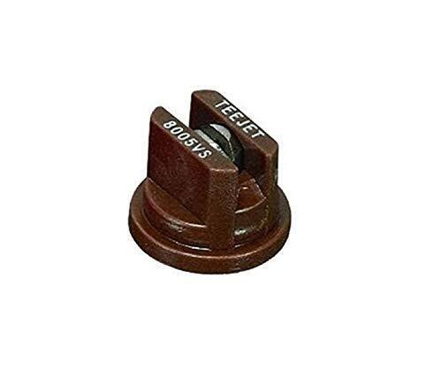 TeeJet Flat Spray Tip Brown 80° Polymer w/ SS Insert 0.50 GPM @ 40 PSI TP8005VS