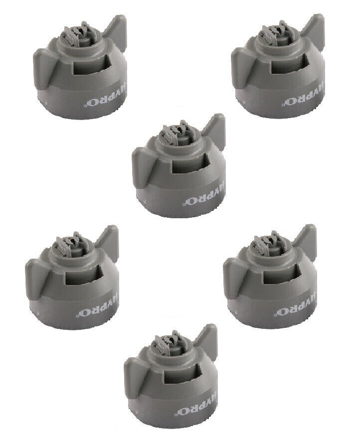 6 of Hypro Ultra-Lo Drift Gray Polymer Spray Tips 120° Rated @ 0.60 GPM 40 PSI