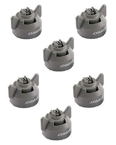 6 of Hypro Ultra-Lo Drift Gray Polymer Spray Tips 120° Rated @ 0.60 GPM 40 PSI