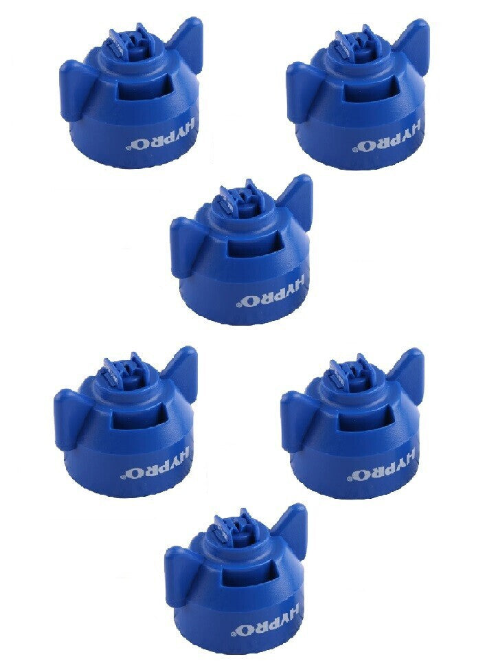 6 of Hypro Ultra-Lo Drift Blue Polymer Spray Tips 120° Rated @ 0.30 GPM 40 PSI