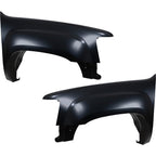 Fender For 2007-2013 GMC Sierra 1500 Set of 2 Front Left & Right Primed Steel