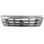 Grille For 1992-1996 Ford F-150 92-97 Ford F-350 Chrome Shell and Gray Insert