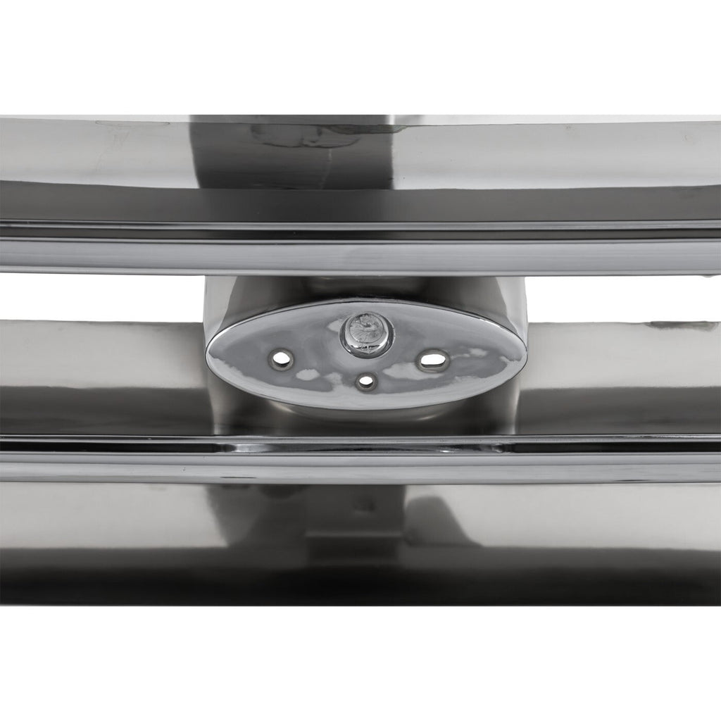 Grille For 1992-1996 Ford F-150 92-97 Ford F-350 Chrome Shell and Gray Insert