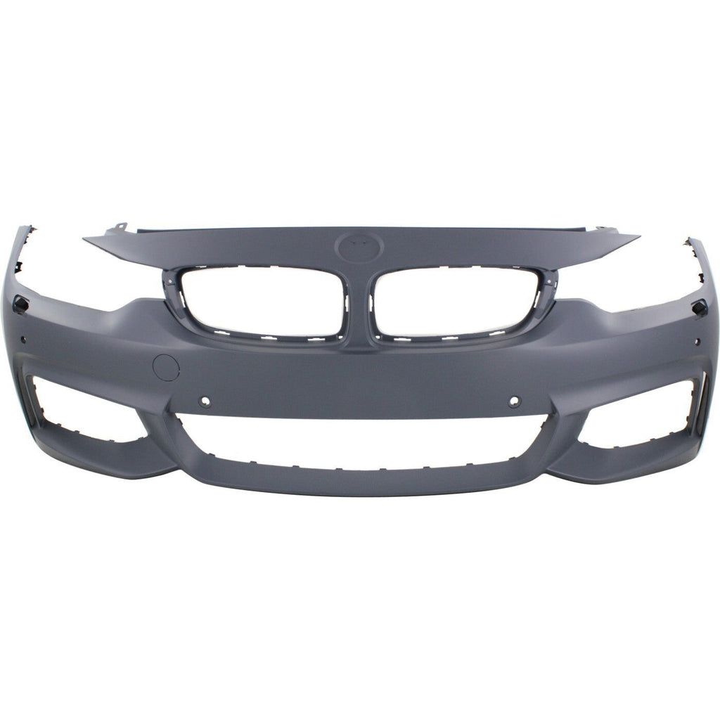 Front Bumper Cover For 14-16 BMW 428i 435i 17-20 430i Primed with Fog Lamp Holes