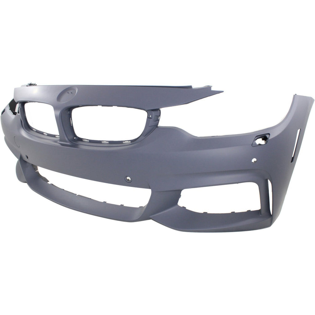 Front Bumper Cover For 14-16 BMW 428i 435i 17-20 430i Primed with Fog Lamp Holes