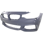 Front Bumper Cover For 14-16 BMW 428i 435i 17-20 430i Primed with Fog Lamp Holes