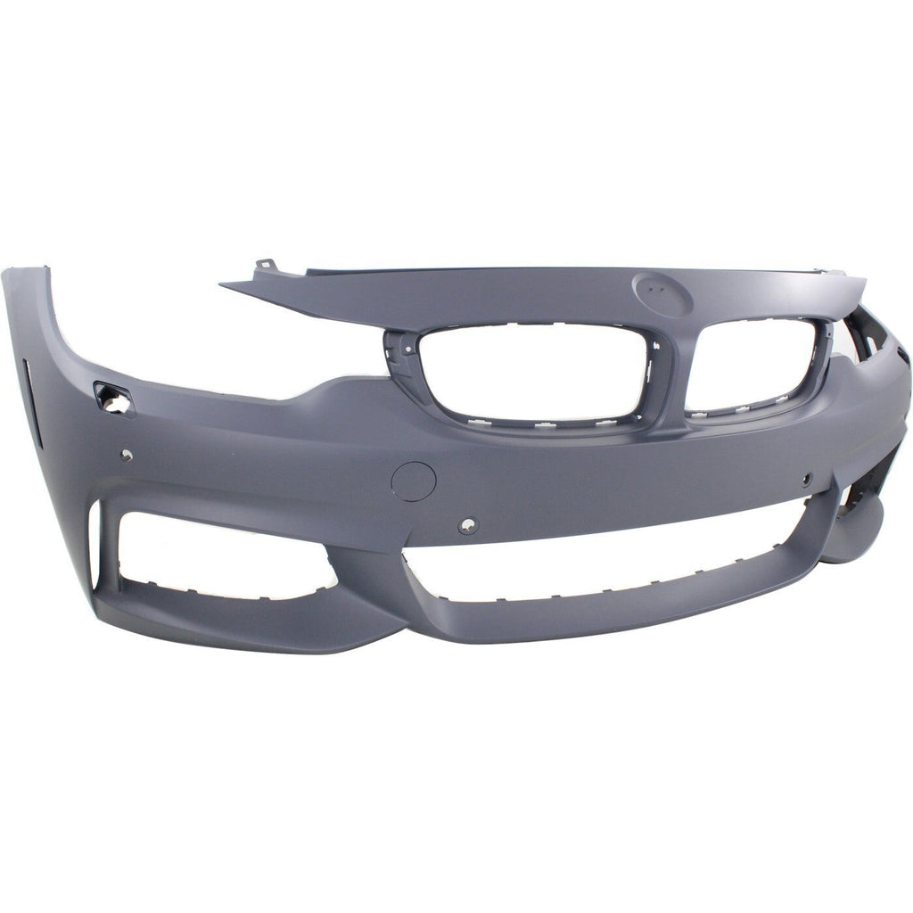 Front Bumper Cover For 14-16 BMW 428i 435i 17-20 430i Primed with Fog Lamp Holes