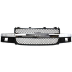 Grille Assembly For 03-23 Chevrolet Express 3500 2500 03-14 GMC Savana 1500 Gray