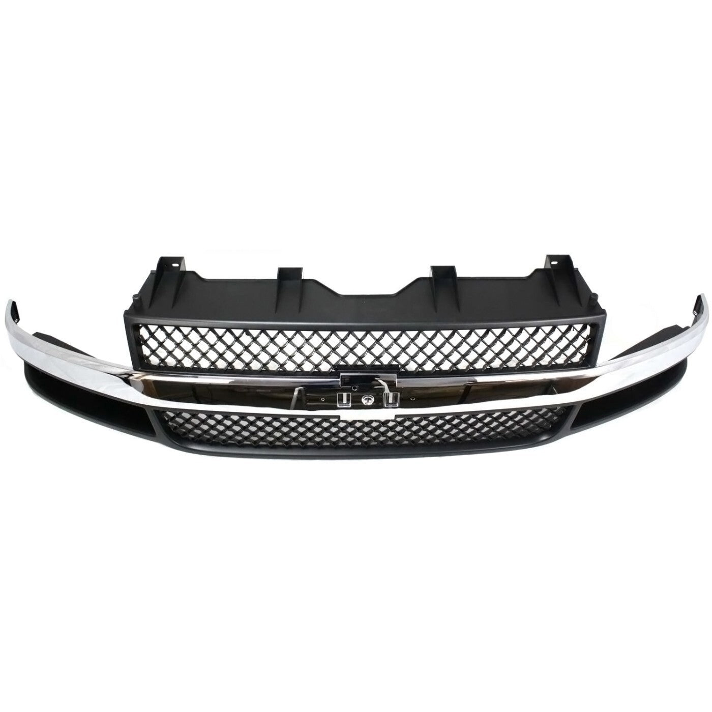 Grille Assembly For 03-23 Chevrolet Express 3500 2500 03-14 GMC Savana 1500 Gray