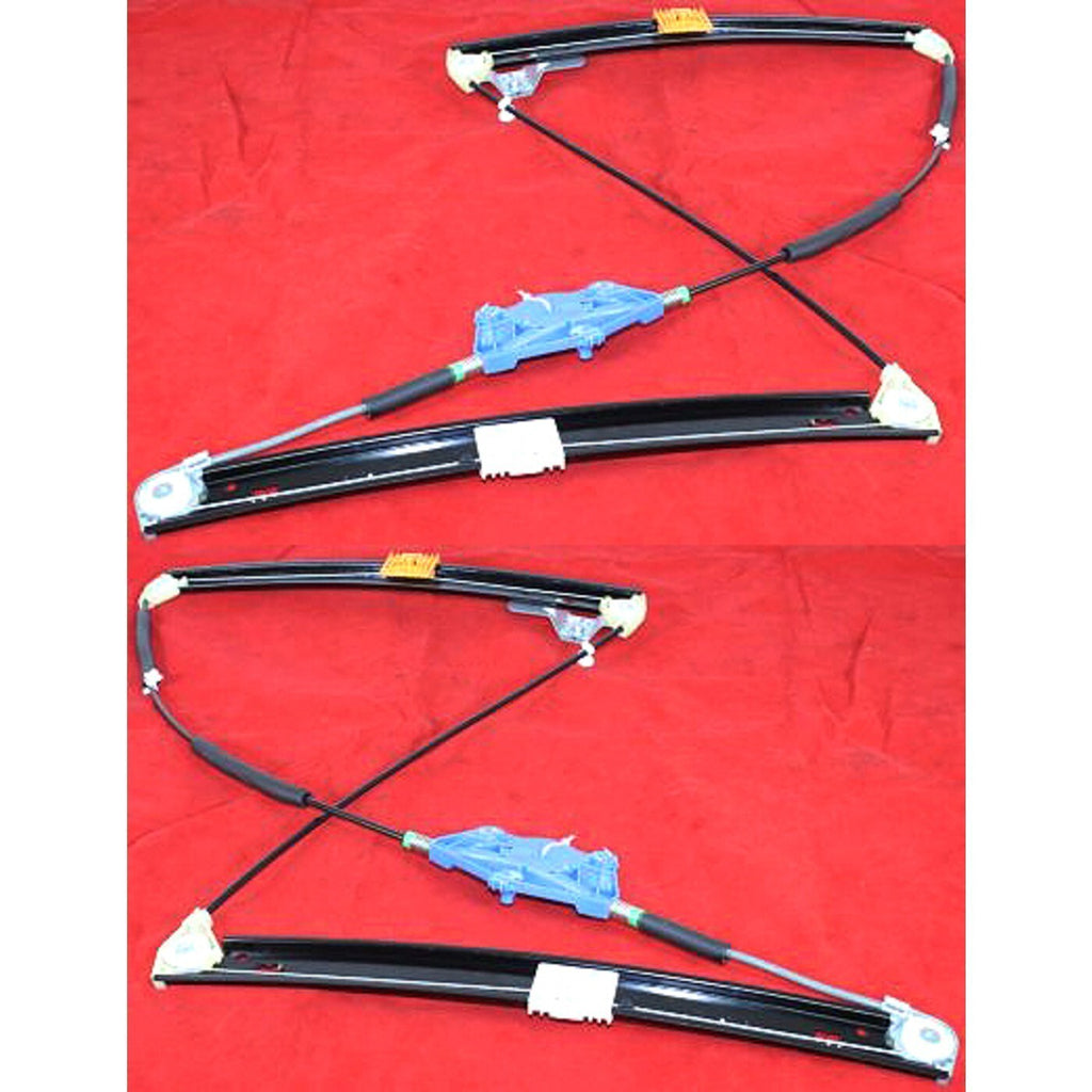 Power Window Regulator Set For 2002-2008 Audi A4 Quattro Front 2Pcs