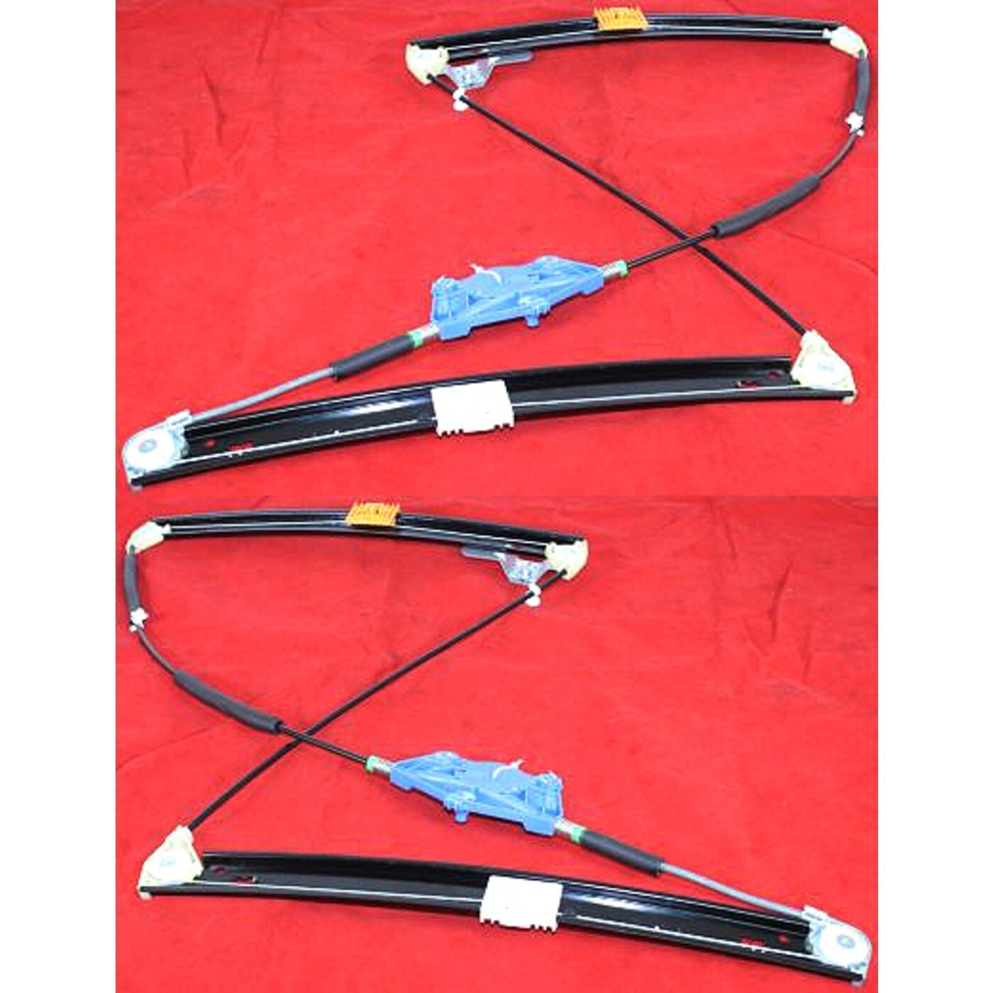 Power Window Regulator Set For 2002-2008 Audi A4 Quattro Front 2Pcs