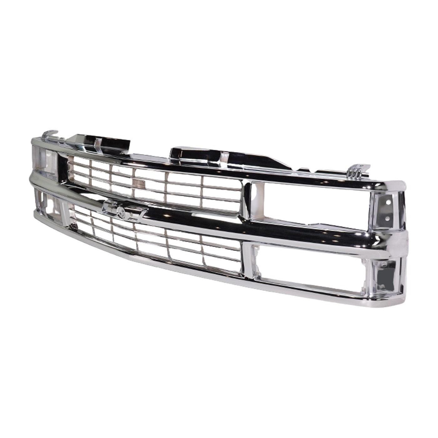 Grille Assembly Chrome For 1994-1999 Chevrolet C1500 K1500 1995-1999 Tahoe