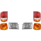 Headlight Kit For 1993-97 Ford Ranger With Tail Light Corner Light Left & Right