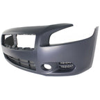 Front Bumper Cover For 2009-2014 Nissan Maxima w/ fog lamp holes Primed
