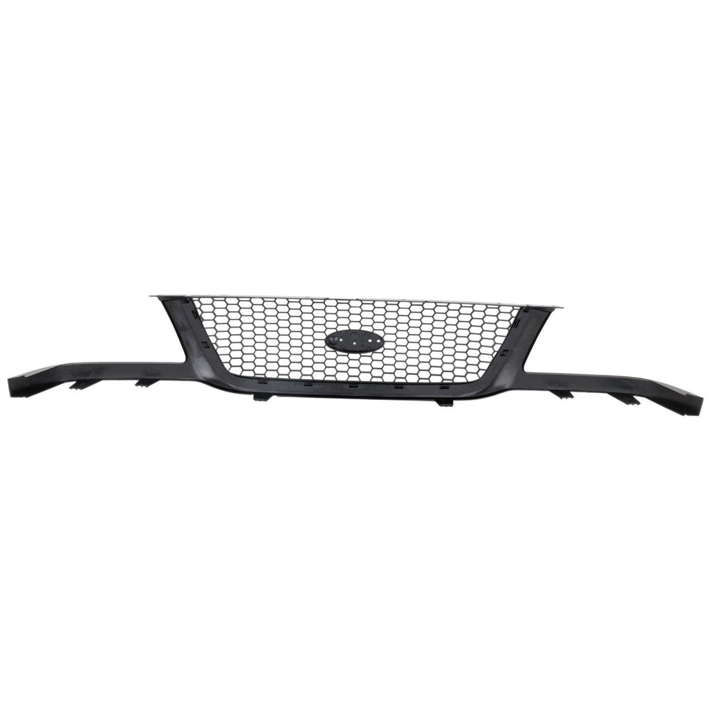 Grille Assembly For 01-03 Ford Ranger Painted Black Shell With Emblem Provision