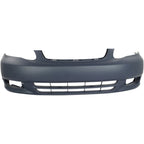 Front Bumper Cover For 2003-04 Toyota Corolla Sedan Primed With Fog Light Holes