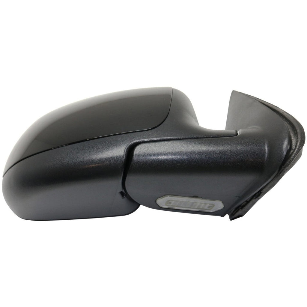 Side View Mirrors Power Heated Smooth Black with Puddle Pair For 00-02 Chevy GMC