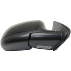 Side View Mirrors Power Heated Smooth Black with Puddle Pair For 00-02 Chevy GMC