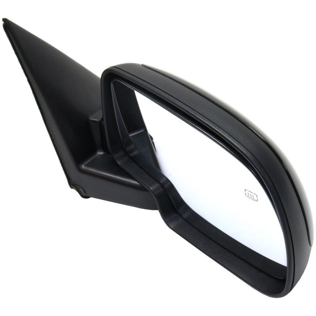 Side View Mirrors Power Heated Smooth Black with Puddle Pair For 00-02 Chevy GMC