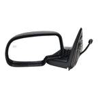 Side View Mirrors Power Heated Smooth Black with Puddle Pair For 00-02 Chevy GMC