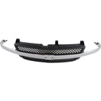 Grille Assembly Black with Chrome Center Bar For 2001-02 Silverado 2500 HD 3500