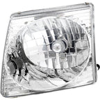 Left and Right Headlights For Ford Explorer Sport Trac 2001-2005 Halogen w Bulbs
