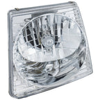 Left and Right Headlights For Ford Explorer Sport Trac 2001-2005 Halogen w Bulbs