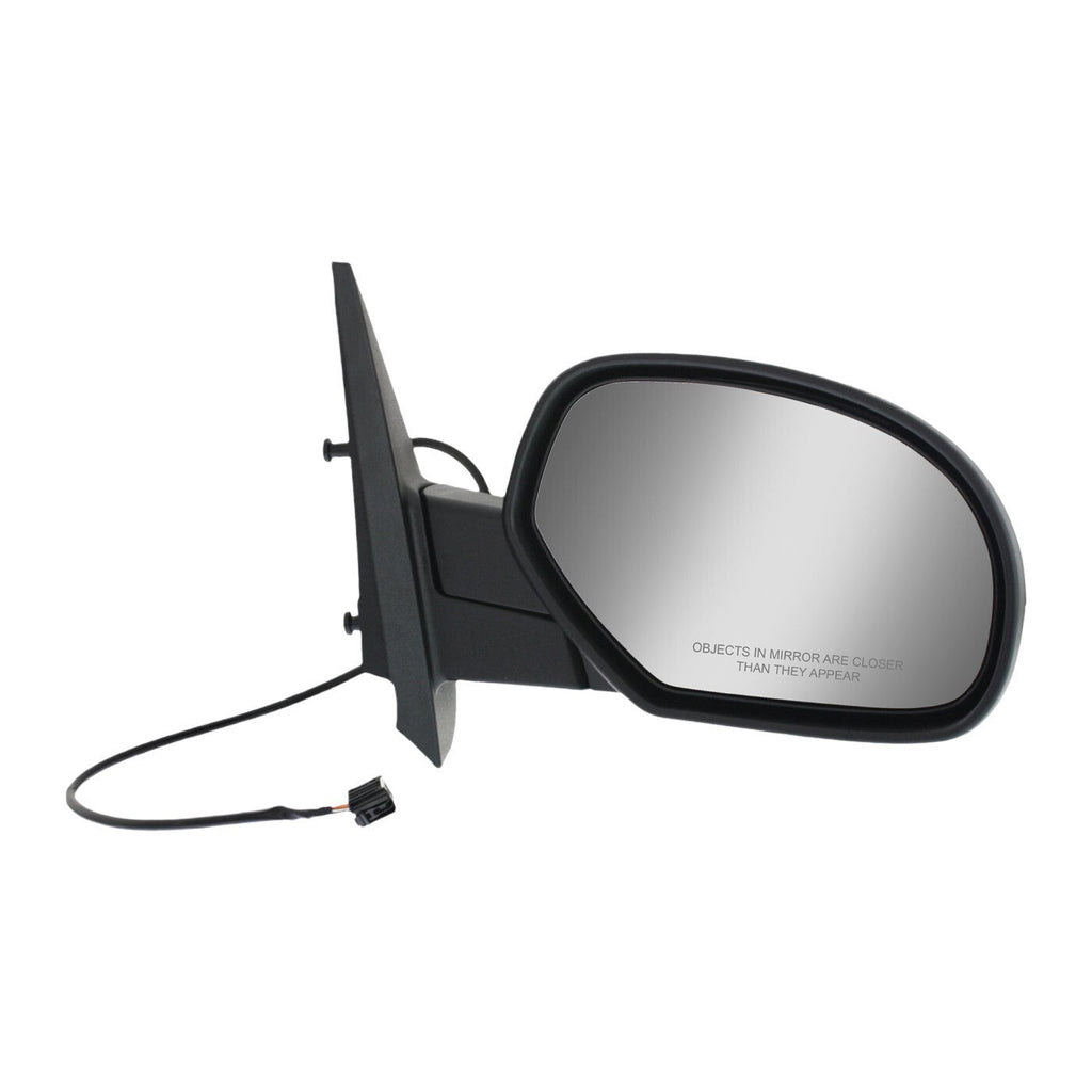Mirror For 2007-13 Chevrolet Silverado 1500 GMC Sierra 1500 Right Textured Black