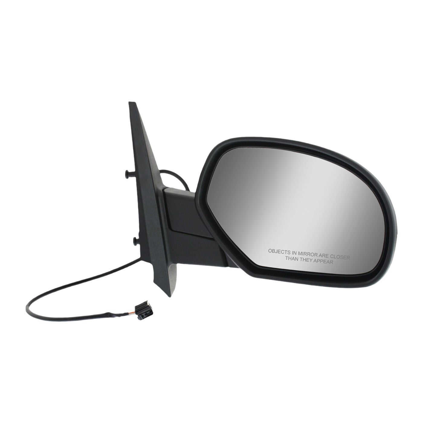 Mirror For 2007-13 Chevrolet Silverado 1500 GMC Sierra 1500 Right Textured Black
