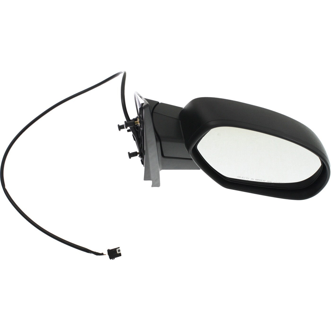 Mirror For 2007-13 Chevrolet Silverado 1500 GMC Sierra 1500 Right Textured Black