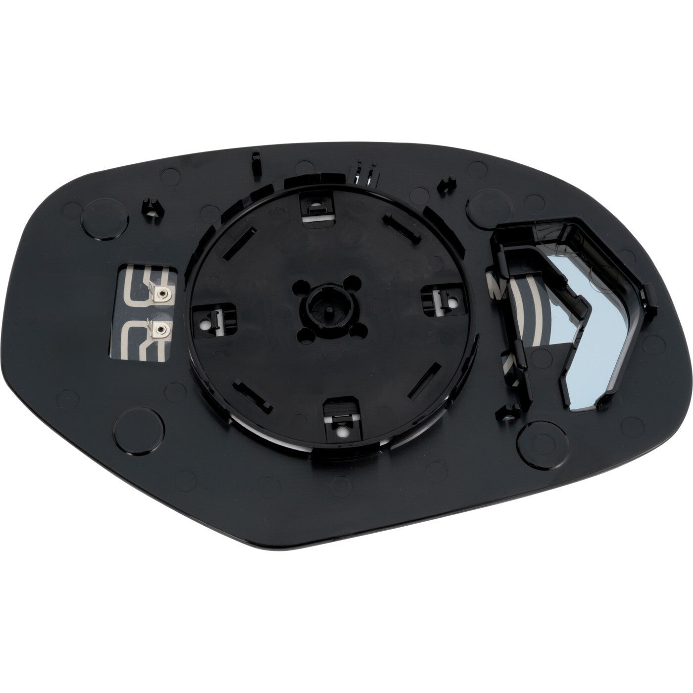 Mirror Glass For 2007-2013 Chevy Silverado 1500 Heated Flat Left - backing plate