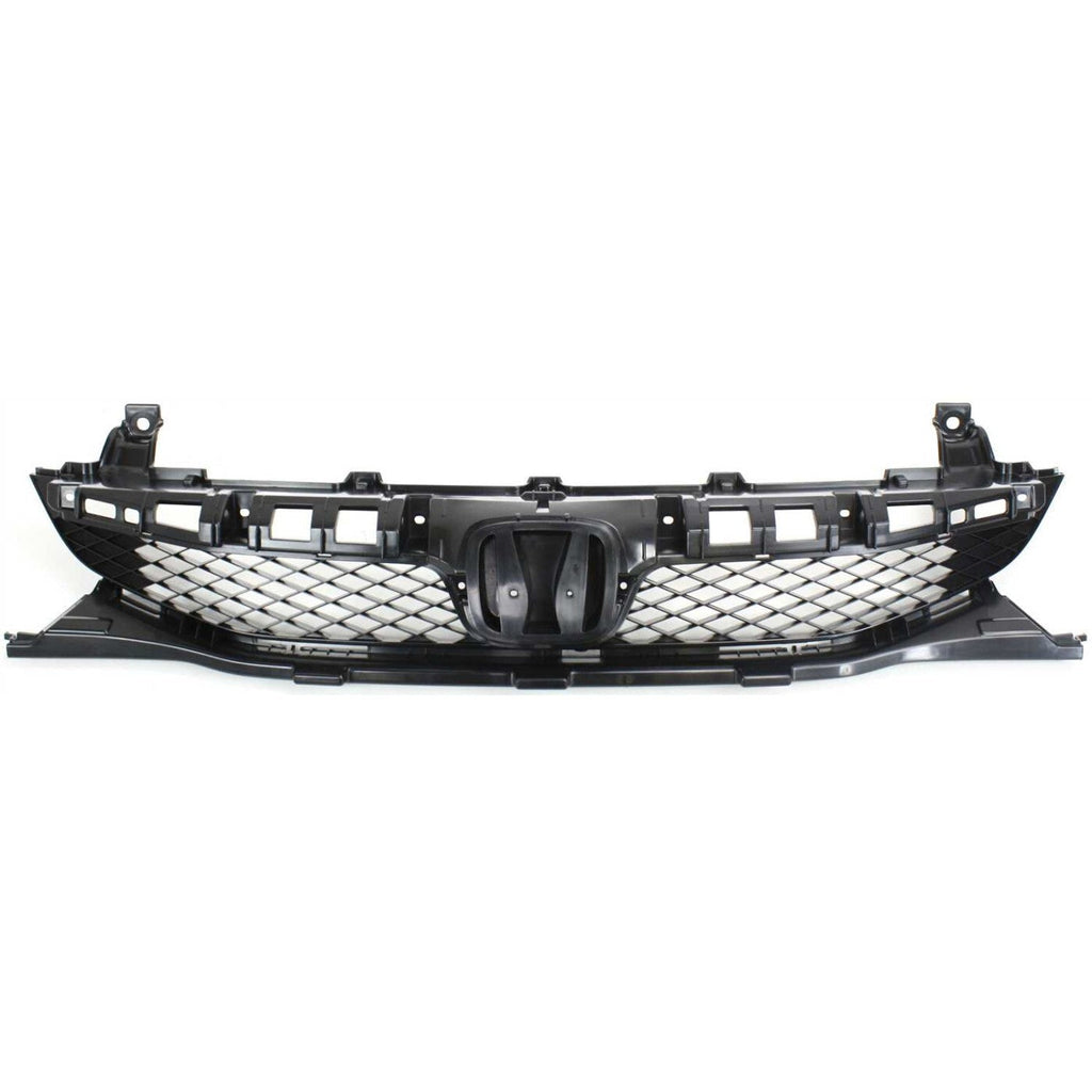 Front Bumper Cover and Grille Kit For 2009-2011 Honda Civic Sedan Primed