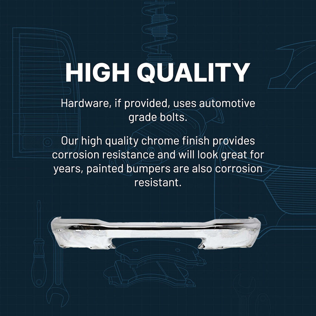 Front Bumper Face Bar Chrome For 2013-2018 Ram 1500 2019-23 Ram 1500 Classic