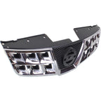 Grille For 2011-2013 Nissan Rogue 2014-15 Rogue Select Chrome Shell Black Insert