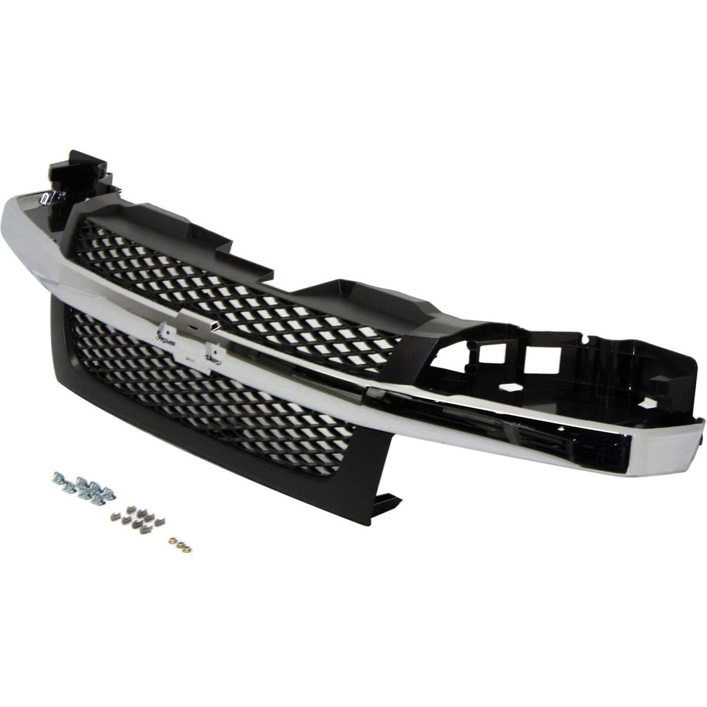 Grille Assembly Textured Dark Gray 2 Piece Design For 2004-12 CHEVROLET COLORADO