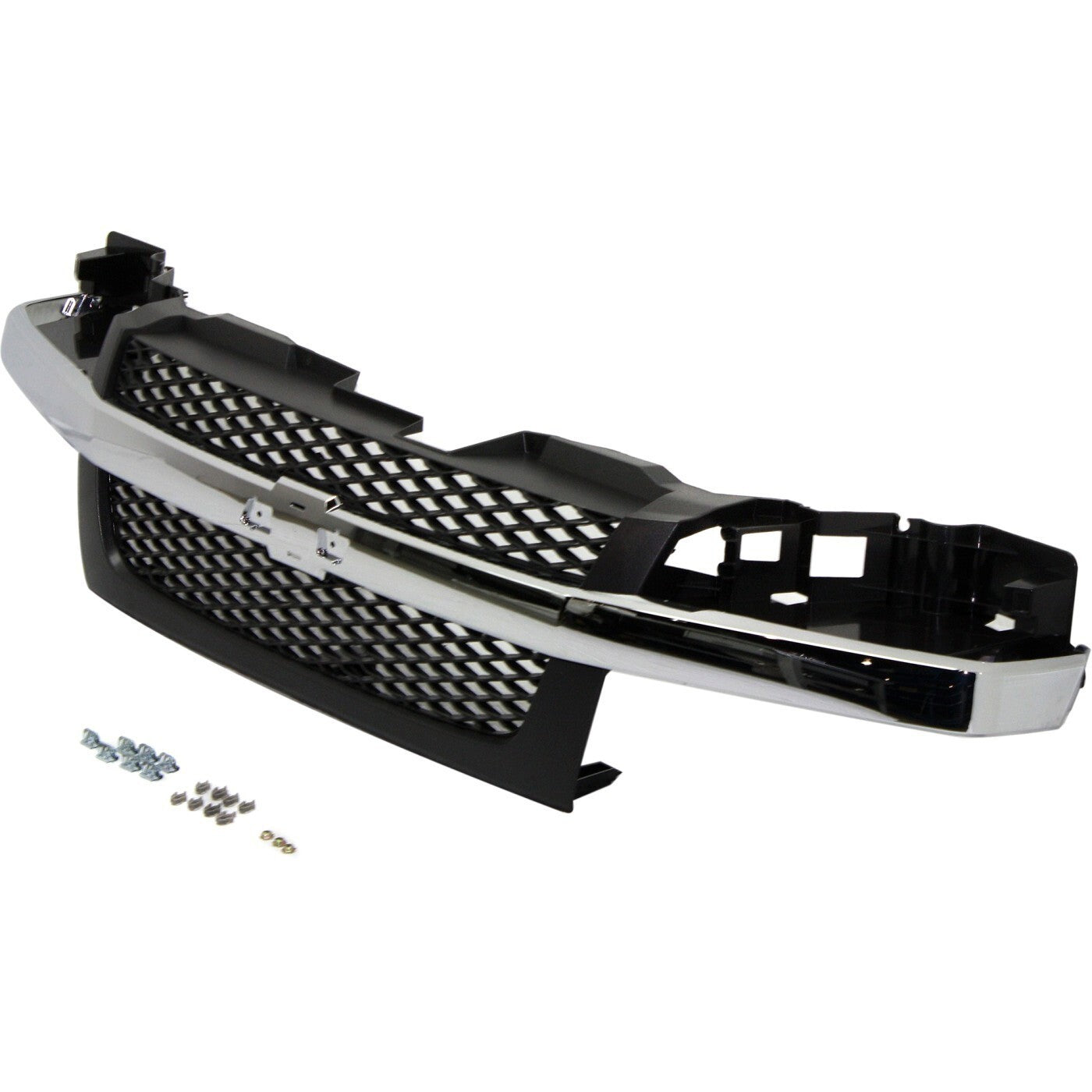 Grille Assembly Textured Dark Gray 2 Piece Design For 2004-12 CHEVROLET COLORADO