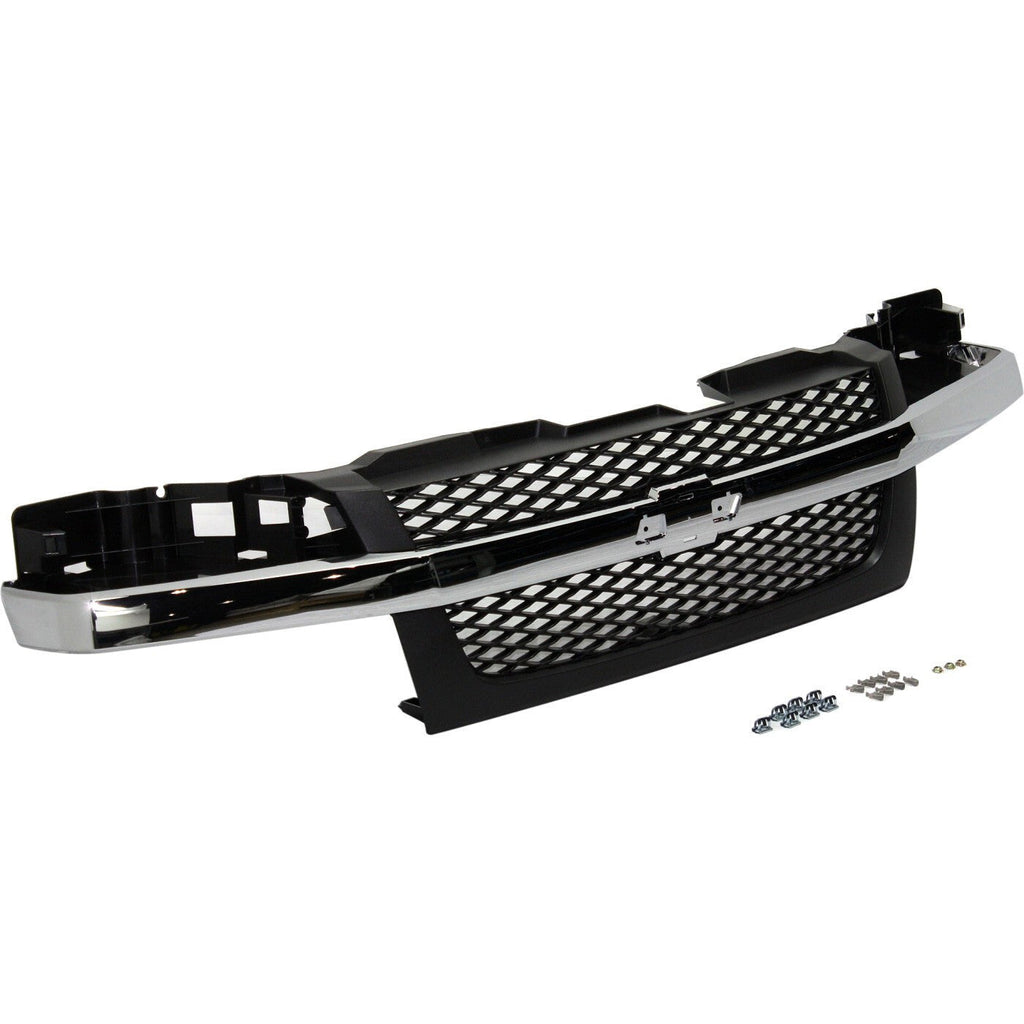 Grille Assembly Textured Dark Gray 2 Piece Design For 2004-12 CHEVROLET COLORADO