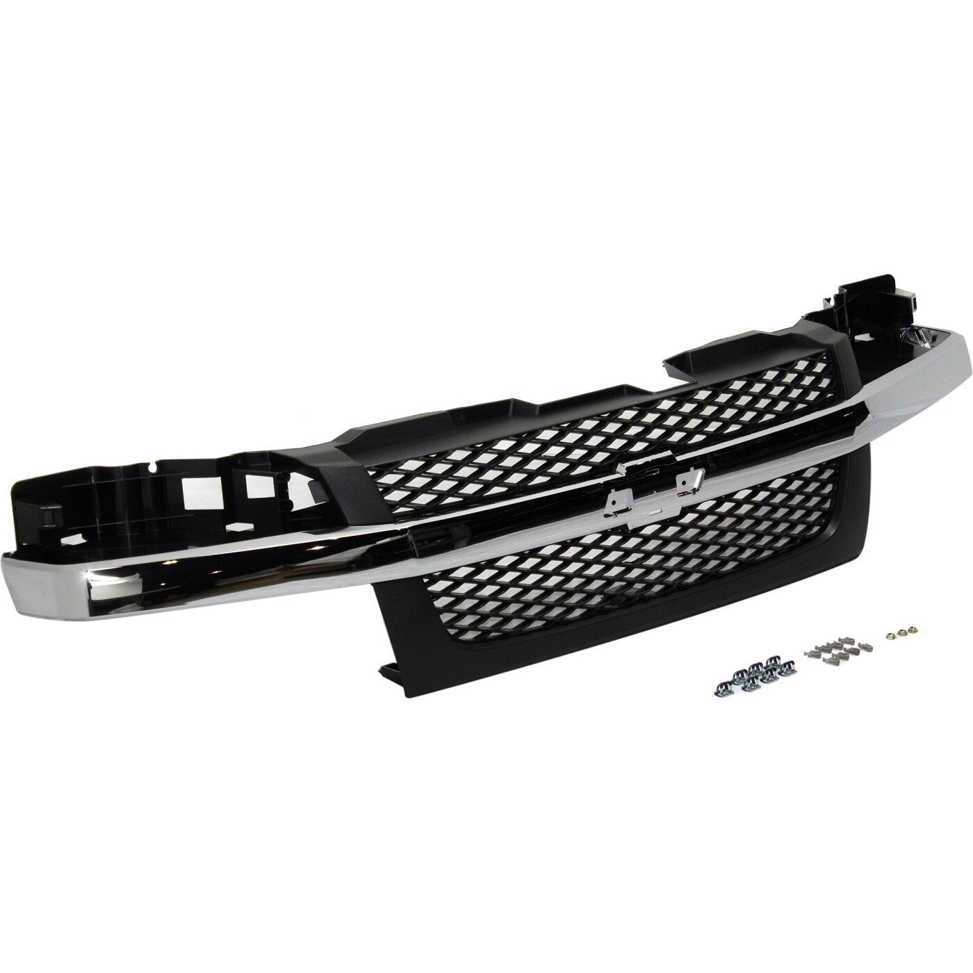 Grille Assembly Textured Dark Gray 2 Piece Design For 2004-12 CHEVROLET COLORADO